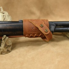 Fucile in pelle intera antiscivolo attacco canna concerto senza foratura pistola imbracatura anello