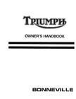 Triumph Owners Manual Book 1980 Bonneville 750
