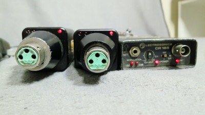 Lectrosonics H185 & CR 185 double set audio transmitter receiver & more