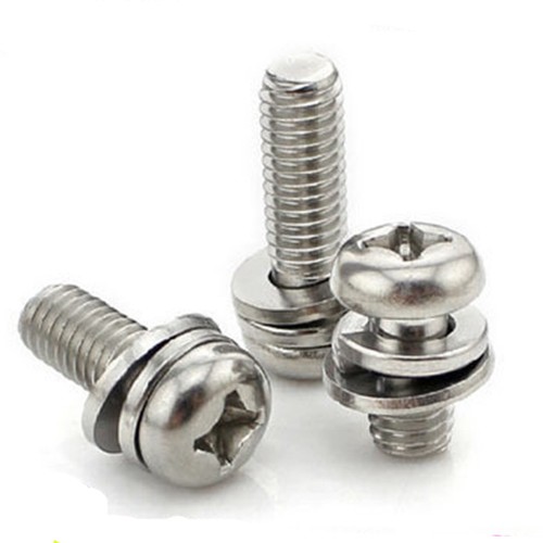 M3 Cross Recessed Pan Head Screw, Spring Lock Washer Plain Washer Assemblies - Picture 15 of 15