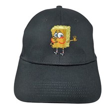 SpongeBob SquarePants Slideback Hat Black One Size Embroidered Nickelodeon