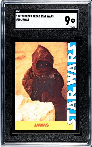 1977 Wonder Bread Star Wars #10 Jawas — SGC 9