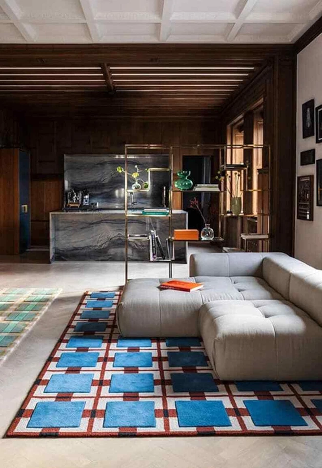 Hand Tufted Rug Evelina Kroon Ochre Fields Wool Rug Woolen Large Area Multicolor - Image 4 of 4