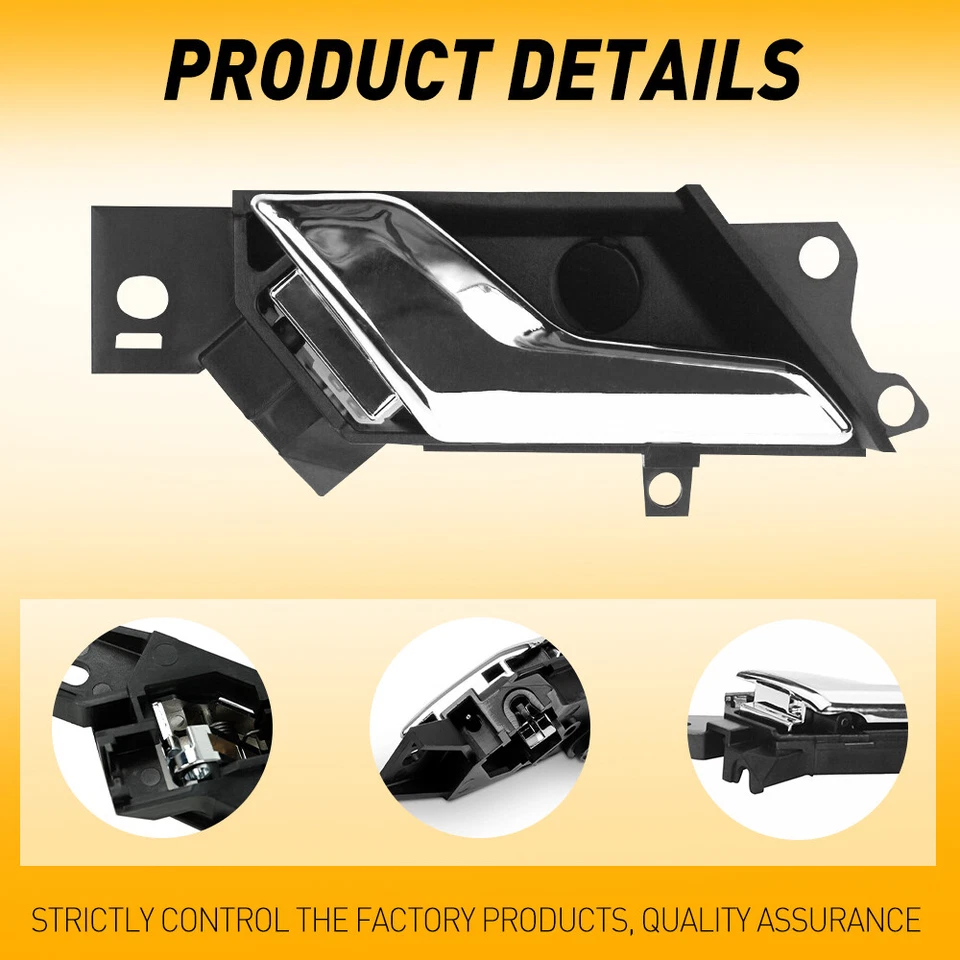 Manija interior puerta cromo lado conductor para 2012 2013 2014 2015 chevy captiva sport Foto 4 de 4