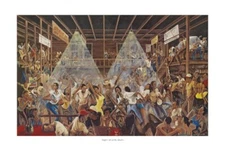 Nightlife at the Studio by Ernest Watson African American Art Print 24 x 33