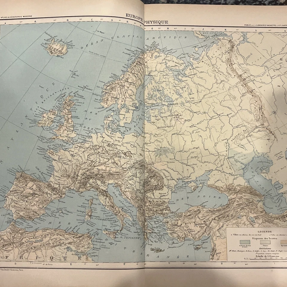 Atlas De Geographie Moderne par Schrader 1894 Foto 3 de 4