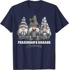 Parkinson's Disease Awareness Month Gray Ribbon Unisex T-Shirt