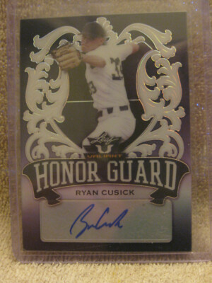 2021 Leaf Valiant Honor Guard Ryan Cusick Autograph Navy Blue #HG-RC2 22/75 mint