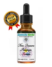THREE TREASURES ADAPTOGEN FORMULA LIQUID TINCTURE EXTRACT 18 SUPER TONIC HERBS!