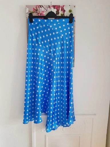 Navy polka dot skirt uk cheap