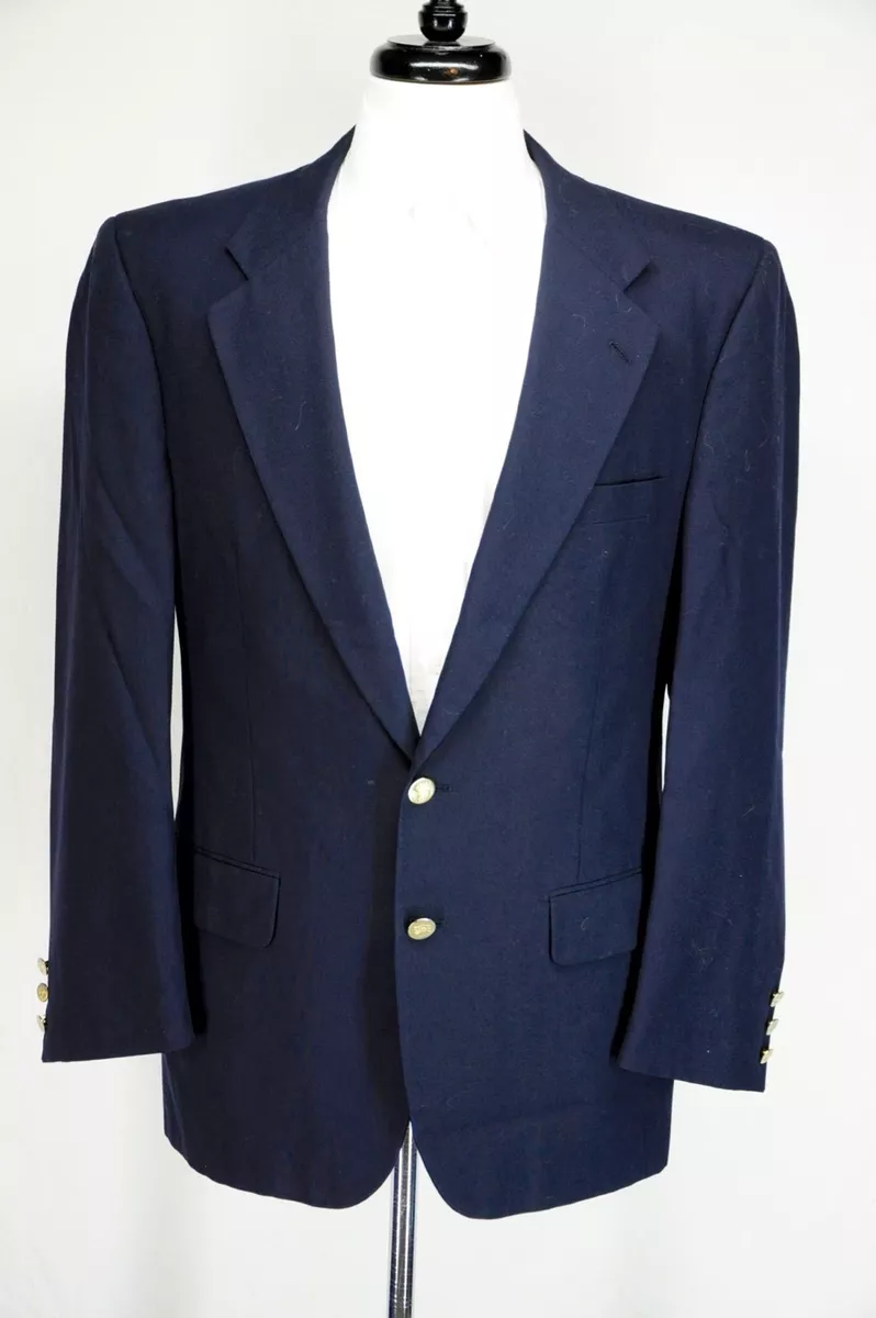 Burberry navy hotsell blazer gold buttons