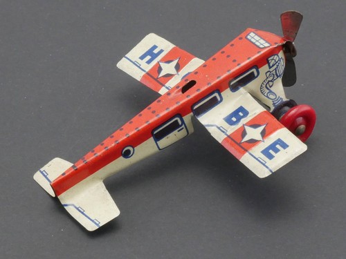 High & Beckmann Tin Airplane Pennytoy Rare! Near Mint! 1702-22-92 - Picture 2 of 6