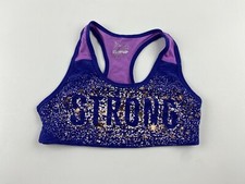 Old Navy Girls Large Active Go-Dry Strong Graphic Sports Bra Purple