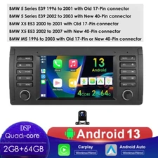 For BMW E39 525i 530i 540i Android13 Car Stereo Radio GPS Navigation CarPlay CAM