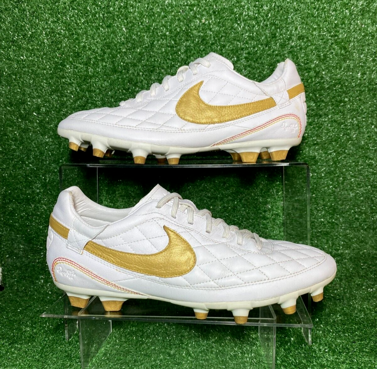 2008 VNDS Nike Tiempo Dois FG Legend White Gold R10 2008 VNDS Nike Tiempo Dois FG Legend White Gold R10