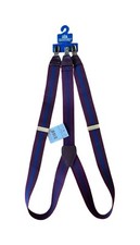 STAFFORD VINTAGE BURG/NAVY FRENC 35 AJUSTABLE Suspenders NWT/DEADSTOCK