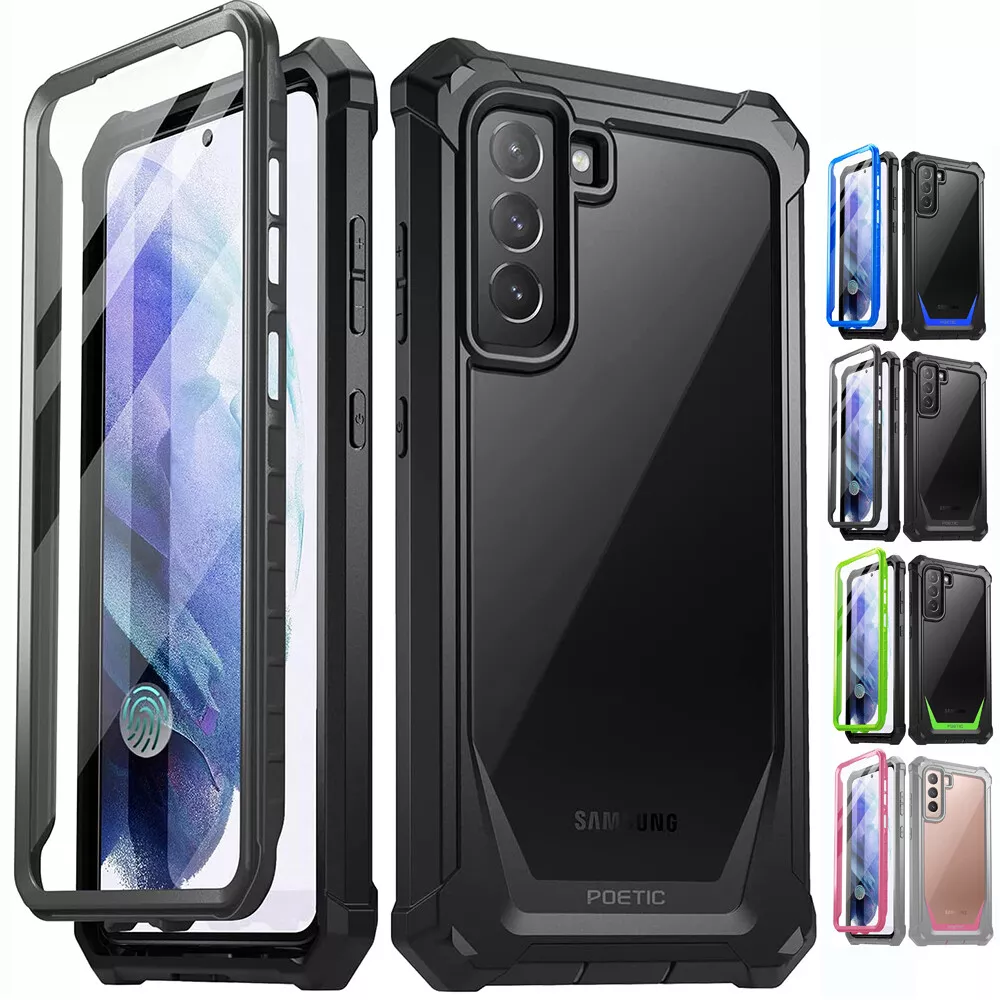 for Samsung Galaxy S21 FE 5G (NOT FIT S21 5G) Phone Case Dual Layer  Full-Body Rugged Clear Back Case Drop Resistant Shockproof Case with Built  In