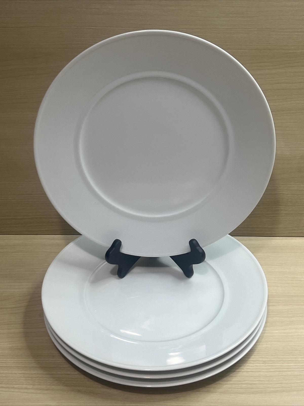 Bernardaud Limoges Atlantide France White Platter Chop Plates 12