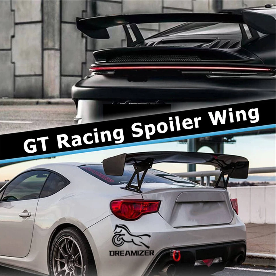 Alerón trasero de carreras estilo GT mate para Audi A3 S3 RS3 A4 S4 A5 A6 47" Foto 3 de 4