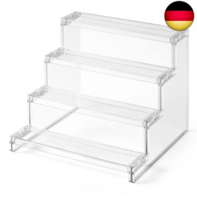 4-stufiger klarer Display Ständer, 1 Stück Kunststoffständer für Präsentation, P
