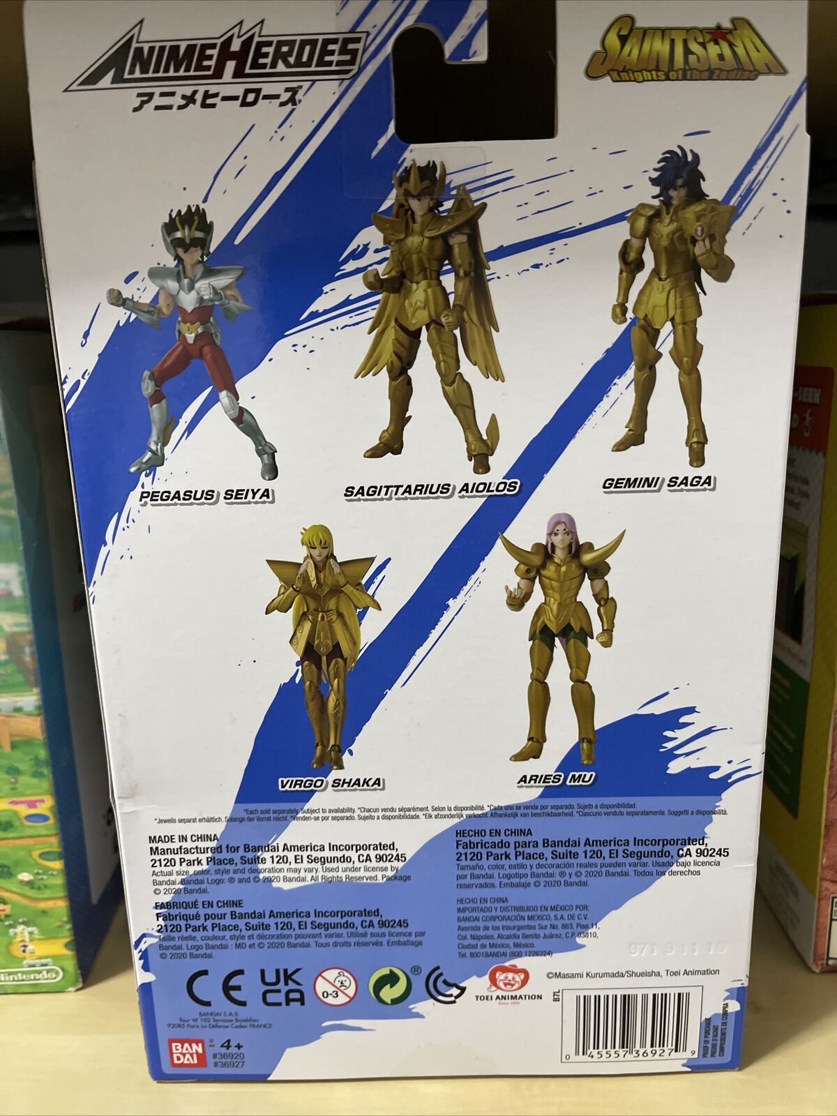 Bandai Anime Heroes Saint Seiya Knights of the Zodiac Aries Mu Action  Figure NEW