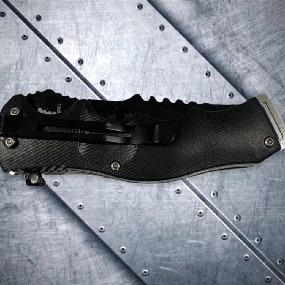 Faca de bolso dobrável lâmina aberta assistida por mola tática CSGO 8,5” faca de caça - Imagem 4 de 4