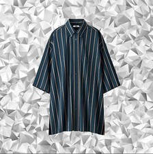 UNIQLO U 2019 Women Beach Cover-Up Striped Long-sleeve Dress NWT US Seller 41772