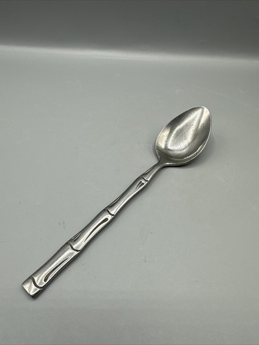 Stanley Roberts Citadel Stainless Bamboo Rogers Co Table Soup Spoon Flatware - Picture 2 of 7