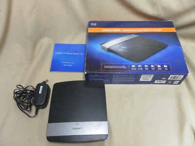 Linksys E2500 v3 300 Mbps 4-Port 10/100 Wired and Wireless N Router 1.A1 +supply