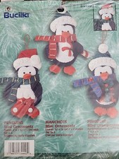 BUCILLA Craft Kit Penguins Mini Christmas Ornaments 84440 Discontinued NEW felt
