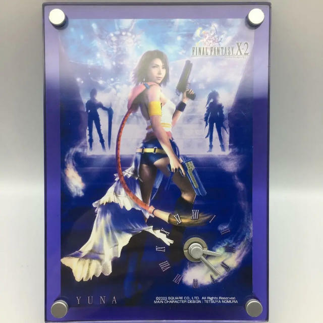 【稀少】FINAL FANTASY Ⅹ＆X-2 PICTURE CLOCK 7個 Square Enix FINAL FANTASY 10-2 Picture Clock Yuna 2003 D672