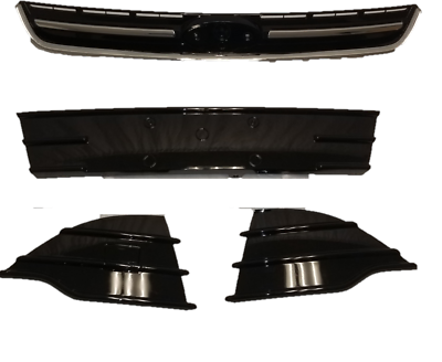 2013-2016 Ford Escape Front Bumper Grille Insert - Black Left & Right Side Replacement Parts