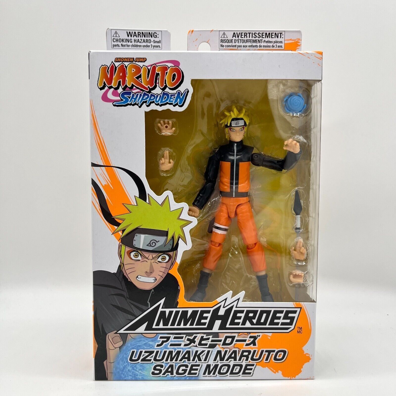 Bandai Naruto Shippuden Naruto Uzamaki Saga Mode Anime Heroes 15 cm  Multicolor