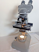 Vintage Olympus KHC Microscope Tokyo Japan with Illuminator Lab Ready