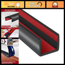 Flexible Self-Adhesive Rubber Edge Trim, 20Ft U-Shaped Edge Protector for Furnit