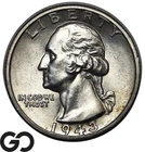 1943-S Washington Quarter, Solid Gem BU++