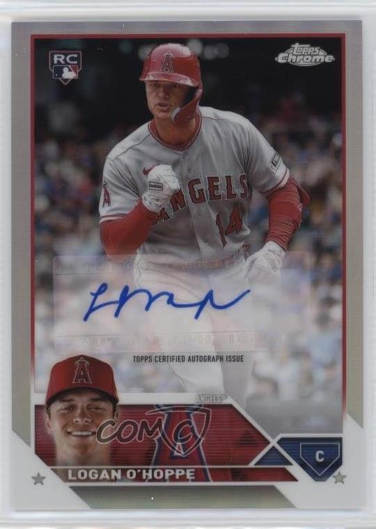 2023 Topps Chrome Update Refractor /499 Logan O'Hoppe #AC-LOH Rookie Auto RC