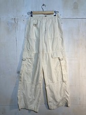 Wild Fable Cargo Pants Women Sz XS Off White NEW Wide Leg Gorpcore