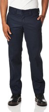 Dickies - Men's 873 Flex Slim Fit Work Pants, Dark Navy, Size 29 30