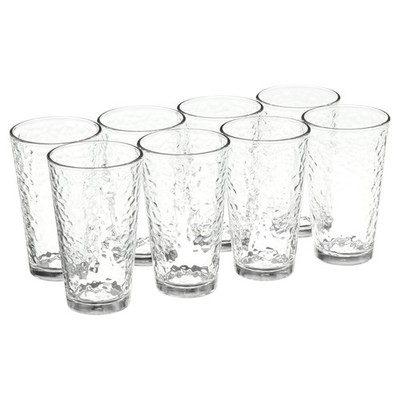 Libbey Vintage Frost Glass Drinkware Set, 16.2 oz, 8-Piece