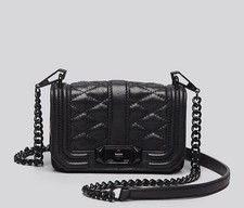 Rebecca Minkoff Mini Love Crossbody Bag Black Genuine Leather