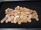 200 Wheat Cents 1.35LB Lot , 1909-1932 , with some VBD's Copper (all readable)