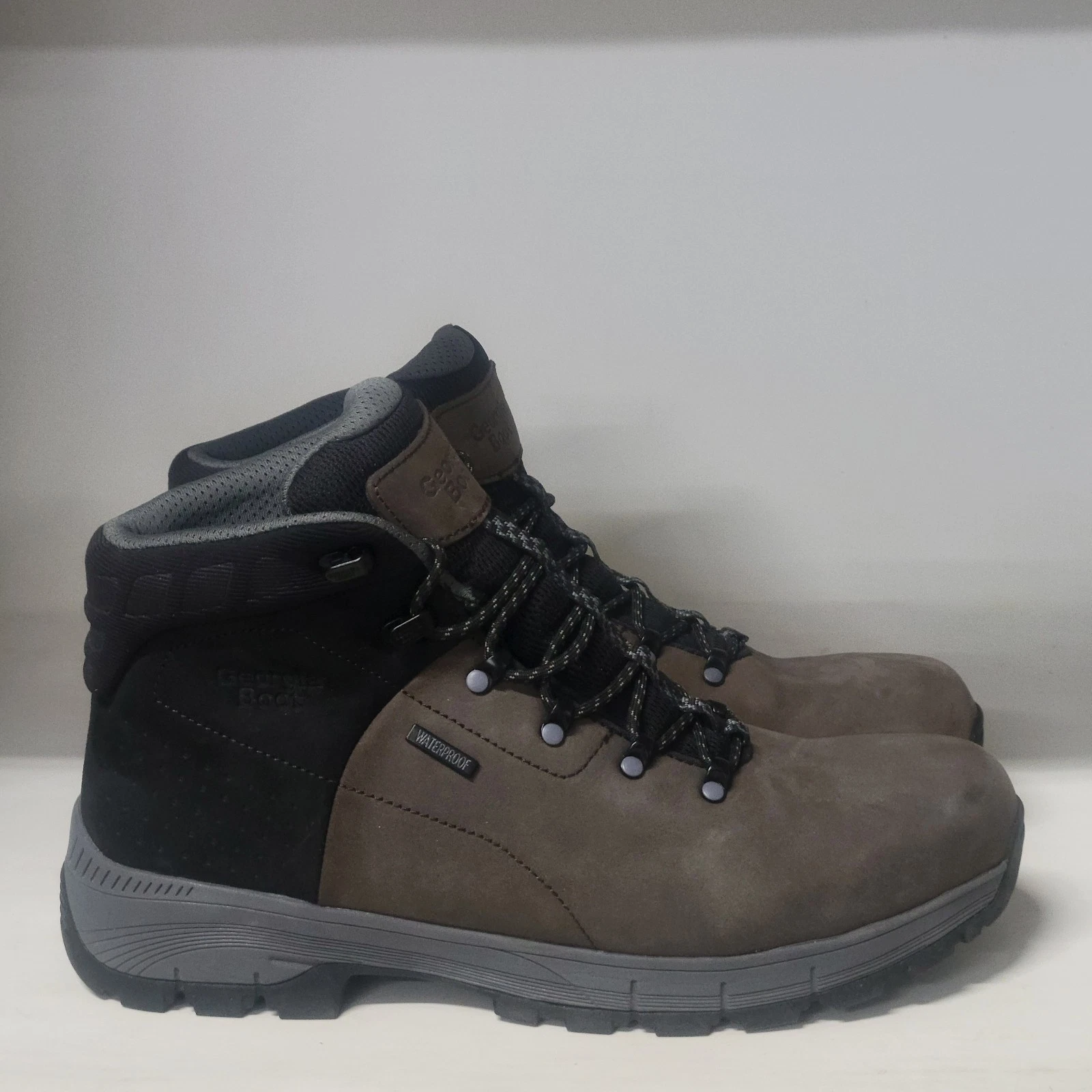 Georgia Boot 6" Hiker Grey/Black Mens Size 13W