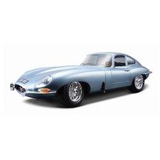 Jaguar E-Type Coupe 1961 Silver Blue 1:18 Bburago Top Quality Model
