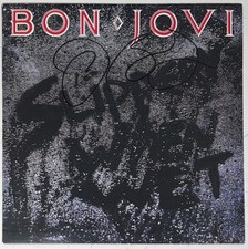 Jon Bon Jovi SIgned Bon Jovi Slippery When Wet Vinyl Record Album Autograph ACOA