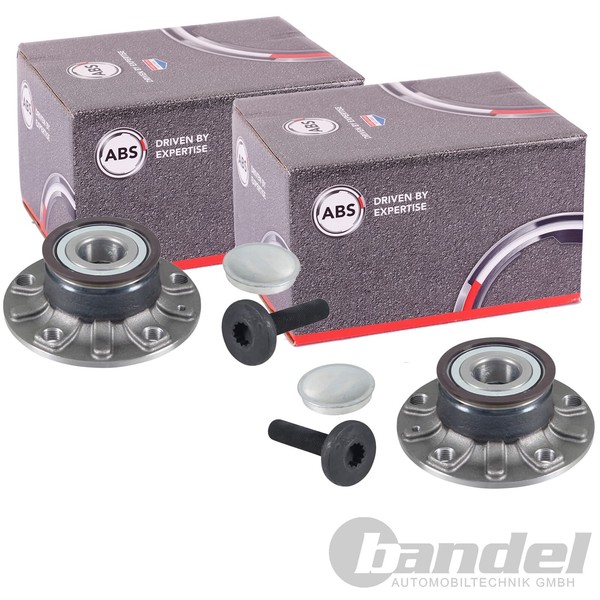 2X A.B.S. Radlager/Radnabe Mit ABS-RING Hinten Passend FüR Audi A3 Seat Altea LE-image