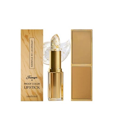 Gold Leaf Color Changing Moisturizing Lipstick Lightweight Natural Color Payoff