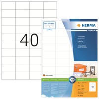 Herma Universal-Etiketten Premium, 52,5 X 29,7 Mm, Weiß 1 Bis 20X Spare Bis 18%