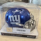 Malik Nabers New York Giants Autographed Speed Mini Helmet Fanatics