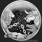 2026 Silver Shield TRIPLE DEFAULT - 1oz .999 Silver Proof - Pre Sale